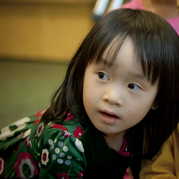 Learning Paths Academy Preschool Explorers - cute, young, Asian girl with curious look on her face