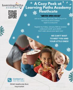 Winter OPEN HOUSE at Learning Paths Heathcote – Friday, January, 30th  4pm