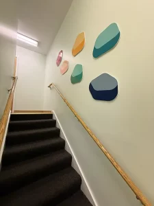 Learning Paths Academy Occoquan - LPA stones art in staircase